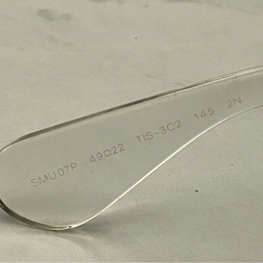 Miu Miu Cat Eye Swirl Sunglasses, clear and grey acetate, grey lens, 49mm, EUC - Picture 3 of 9